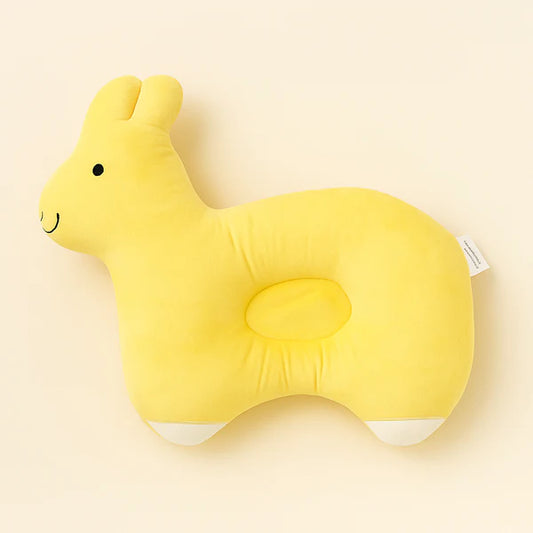 Yellow Duck-Shaped Baby Pillow for Comfortable Head Support
