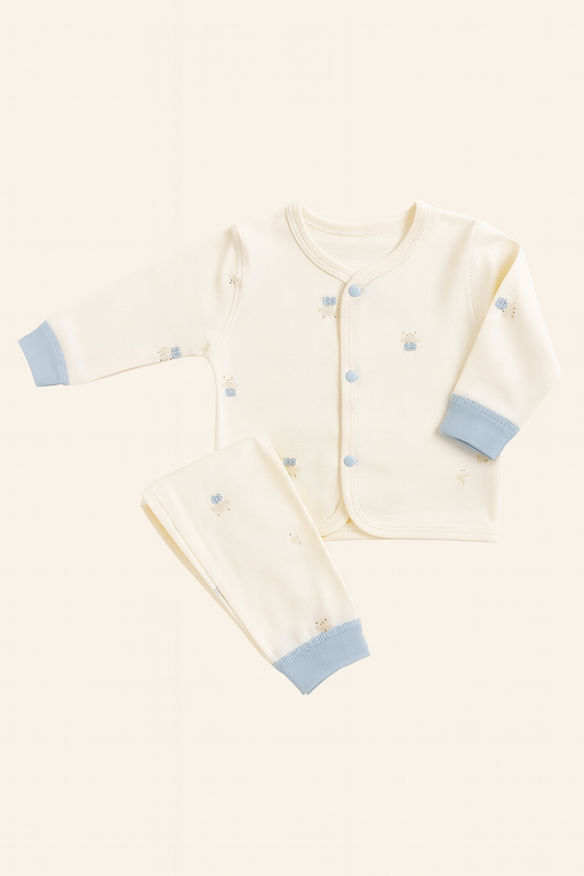 Baby Blue Teddy Bear Outfit Set