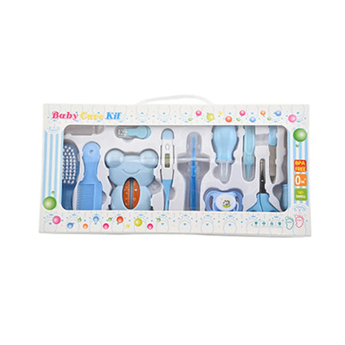 17Pcs Set Care Kit Newborn Nail Hair Thermometer Grooming Brush Clipper Scissor Multifunction Kid Toiletries Kits Baby Care
