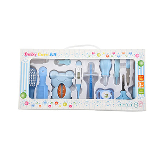 13Pcs Set Care Kit Newborn Nail Hair Thermometer Grooming Brush Clipper Scissor Multifunction Kid Toiletries Kits Baby Care