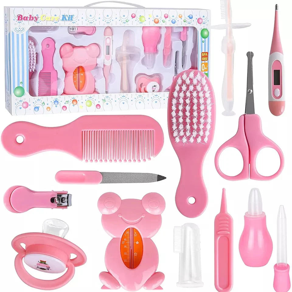 13 Pcs Pink Baby Care Kit