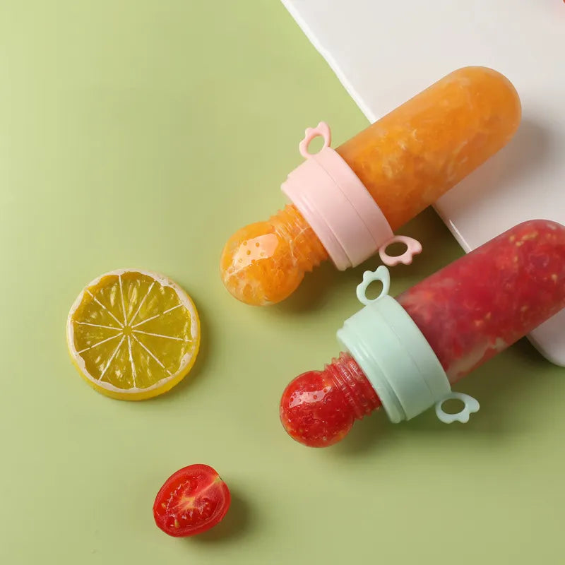 Baby 2 in 1 Silicone Food Feeder & Fruit Feeder Nibbler