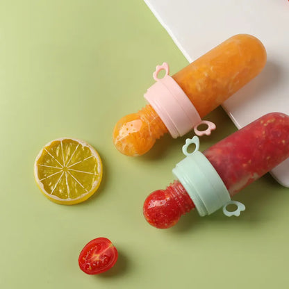 Baby 2 in 1 Silicone Food Feeder & Fruit Feeder Nibbler