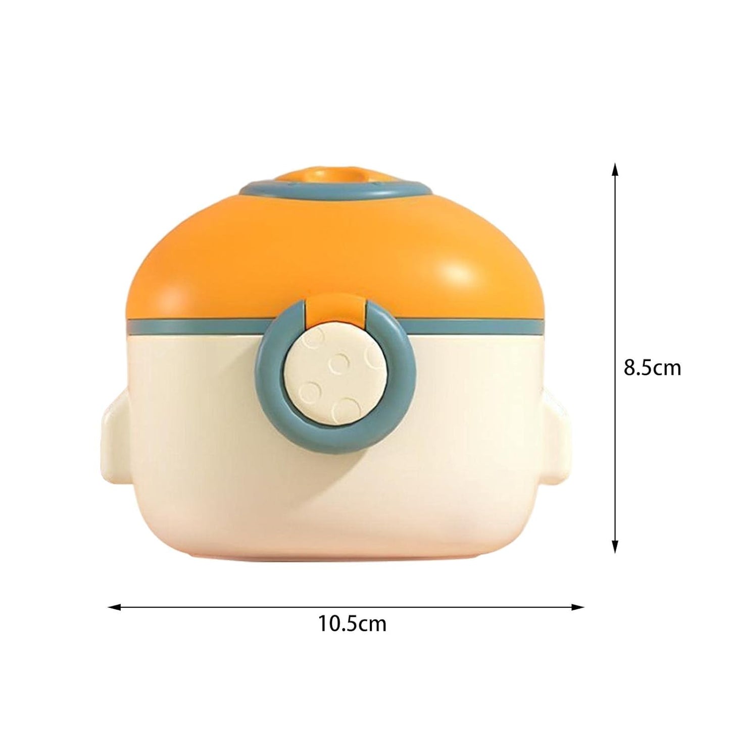 ILSMYSUTRA Milk Formula Dispenser for Travel Airtight Lid with Spoons for Travel Outside Orange Small