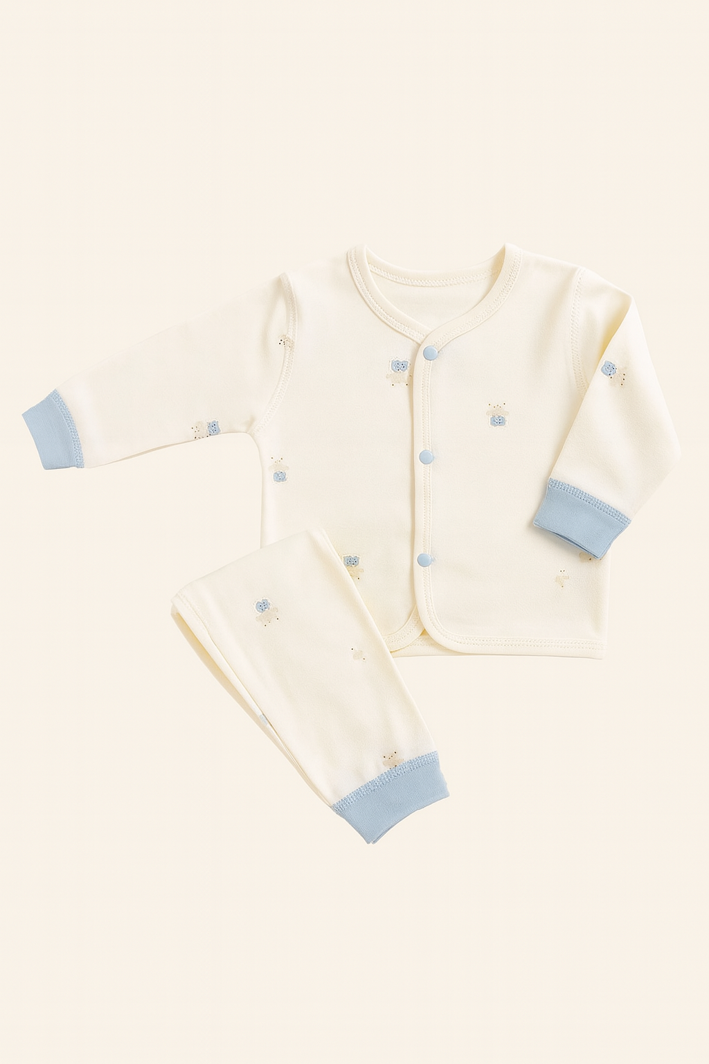 Baby Blue Teddy Bear Outfit Set