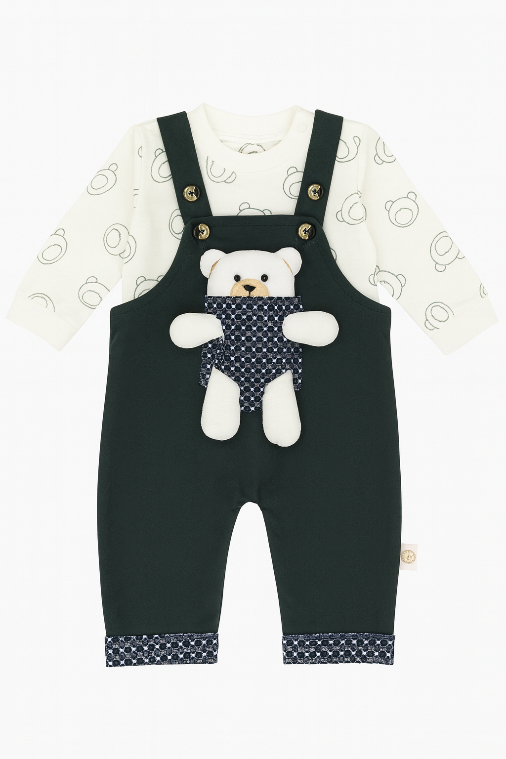 Blue Bear Romper – Soft Cotton for Babies (0–9 Months)