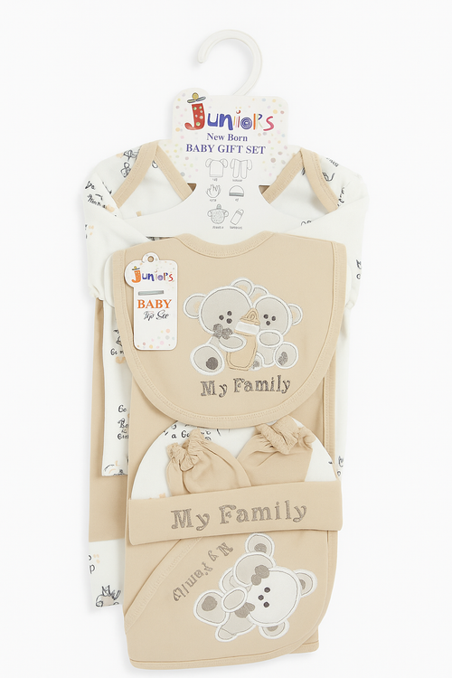 Newborn Baby 7Pcs Gift Set Bear Beige - Journey