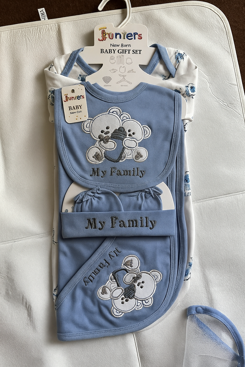 Newborn Baby 7Pcs Gift Set Bear Purple- Journey