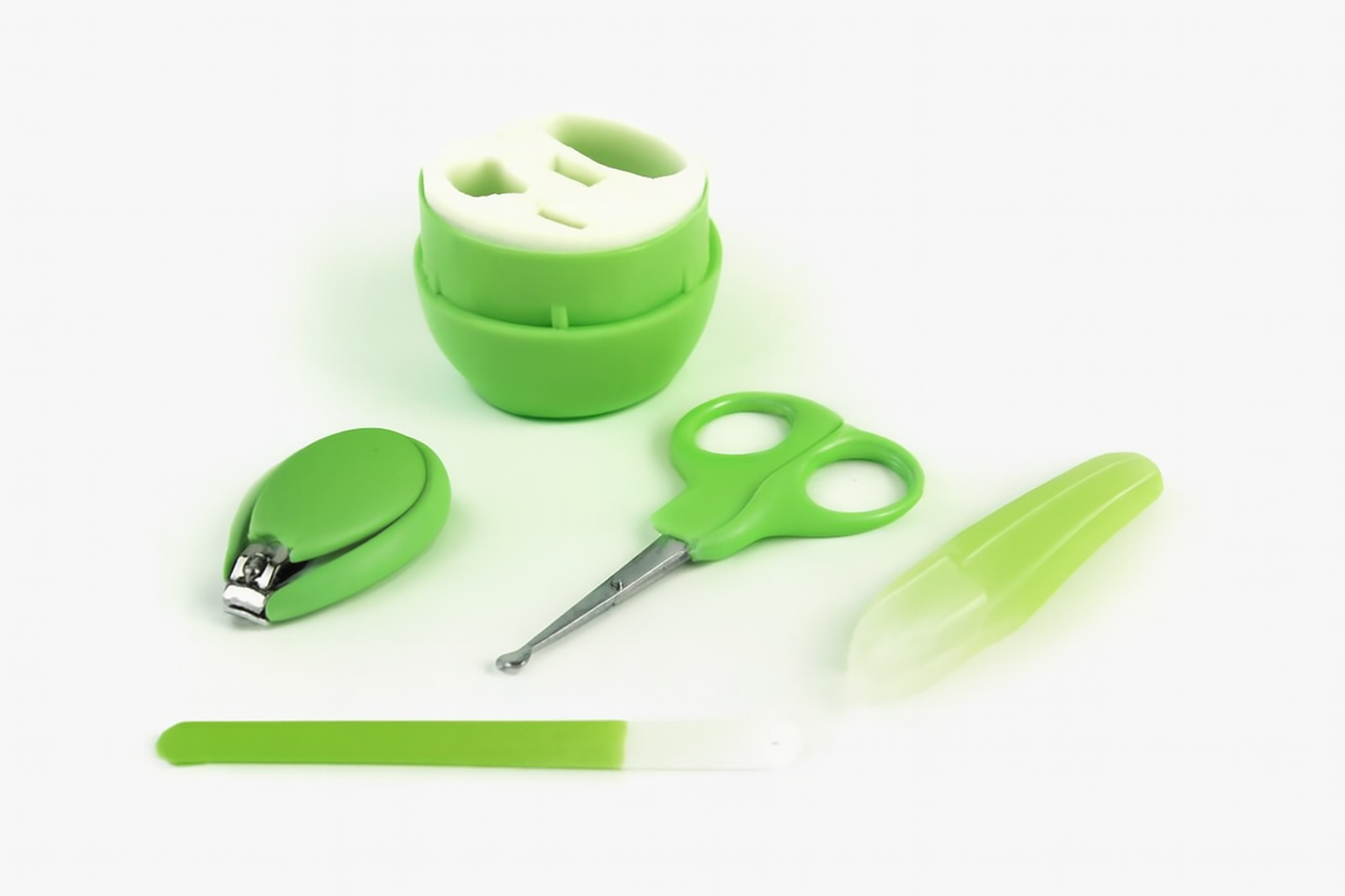 4PC Newborn Grooming Kit – Green | Baby Care Set