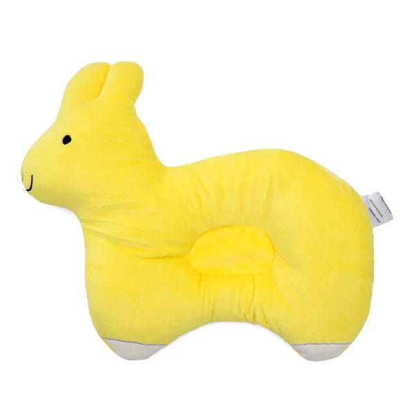 Yellow Duck-Shaped Baby Pillow for Comfortable Head Support
