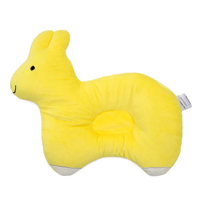 Yellow Duck-Shaped Baby Pillow for Comfortable Head Support