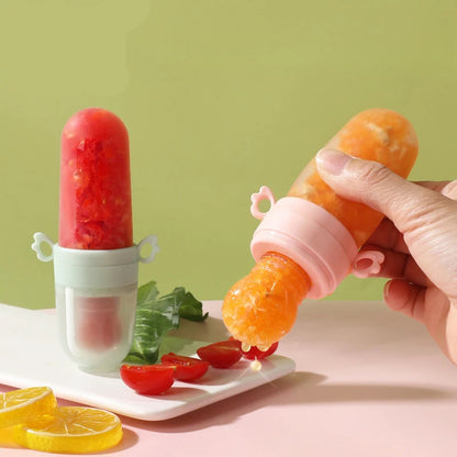 Pink Silicone Baby Feeder
