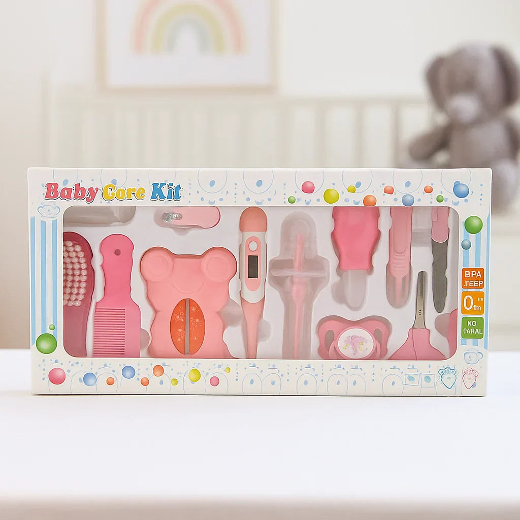 13 Pcs Pink Baby Care Kit      