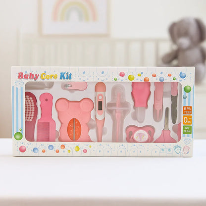 13 Pcs Pink Baby Care Kit      