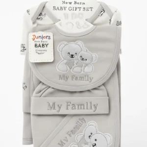 Newborn Baby 7Pcs Gift Set Bear Grey - Journey