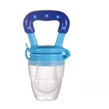 Blue Silicone Baby Fruit Feeder